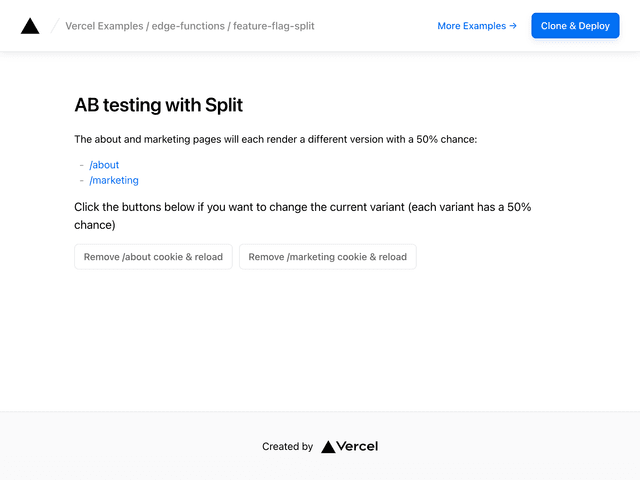 Split Integration example