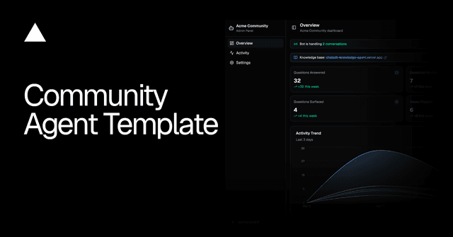 Chat SDK Community Agent