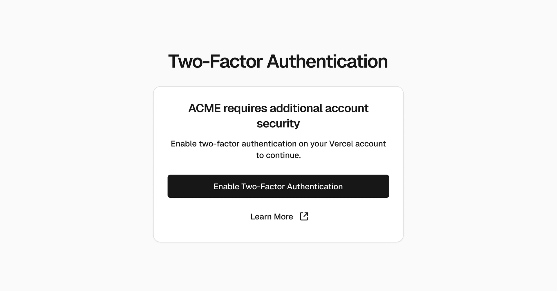 2FA Team Enforcement - Dark
