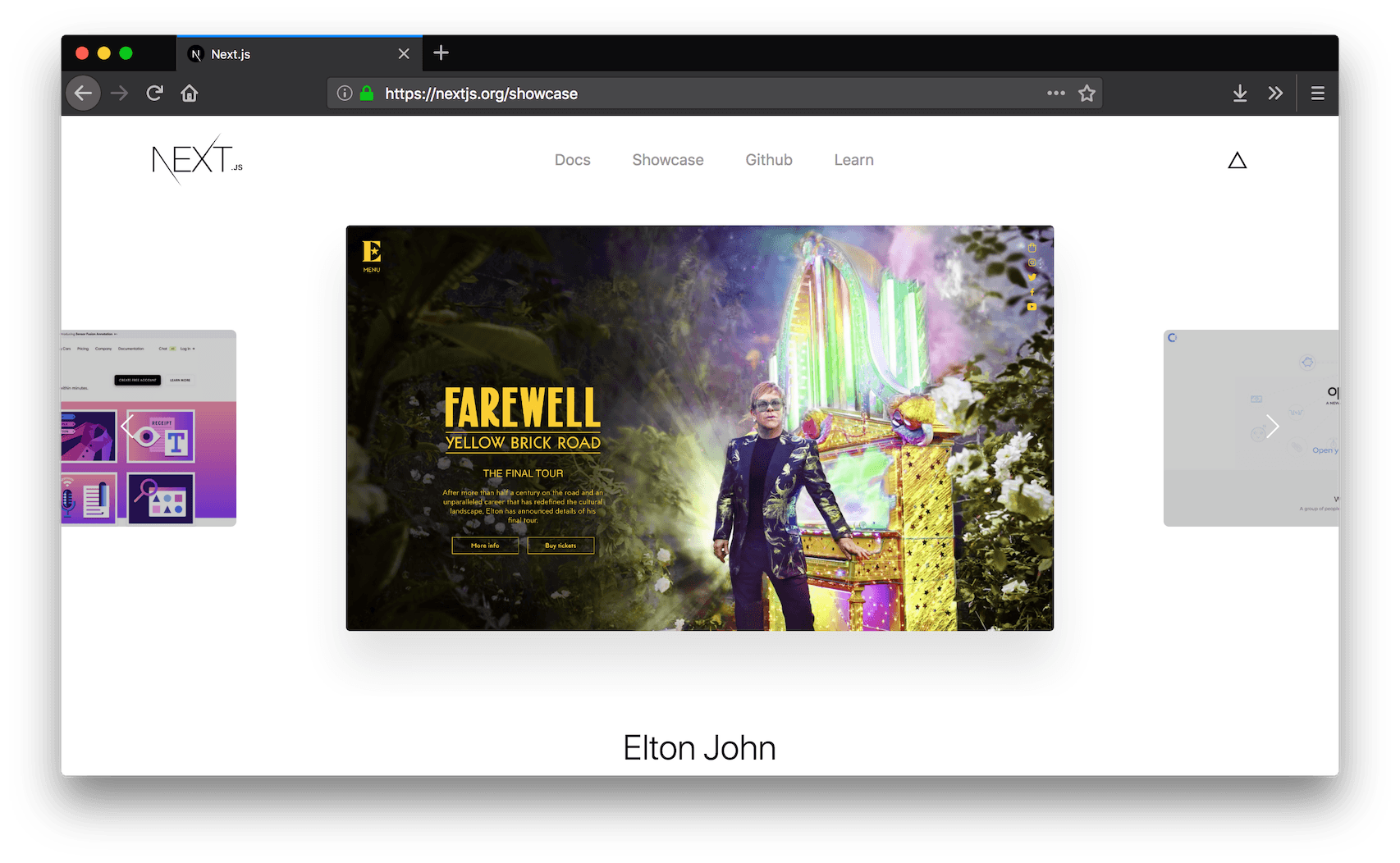 Showcase of projects built with Next.js